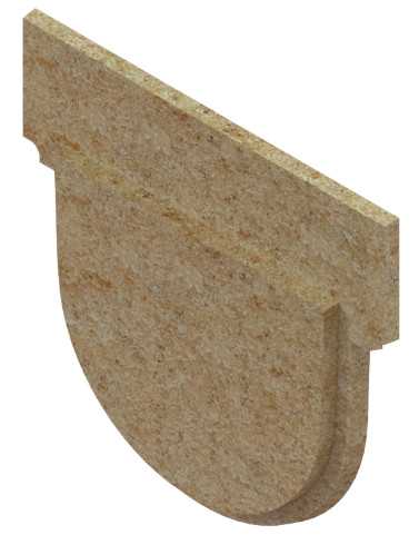 1m. set Schwerlastrinne Betonrinne DN200 26x26cm + Gussrost D400