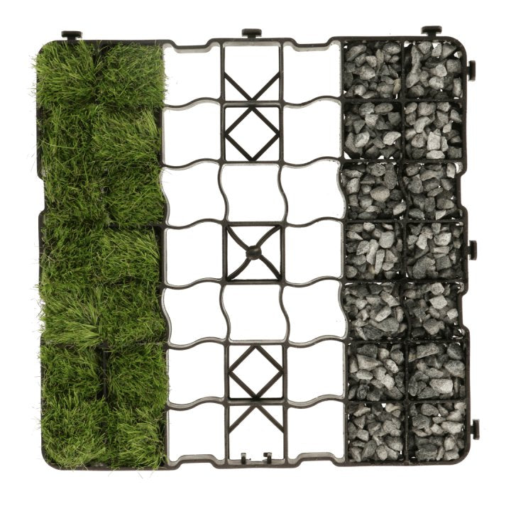 Eco R50 Plus - Set 48m2 Césped Rejilla Pavimento Losa Césped Panal Suelo Panal