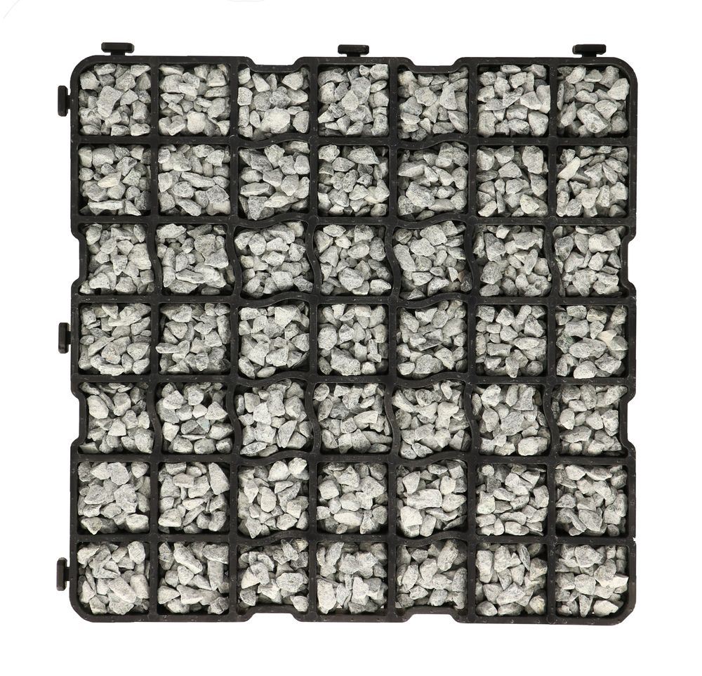 Eco R50 Pro - Set 42m2 césped rejilla pavimento losa césped panal suelo panal 650 toneladas/m2 accesible para camiones