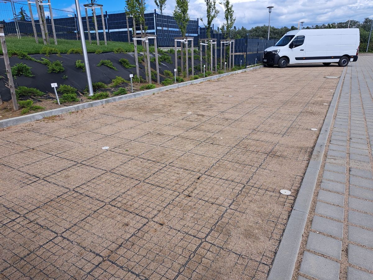 Eco R50 Plus - Set 48m2 Césped Rejilla Pavimento Losa Césped Panal Suelo Panal