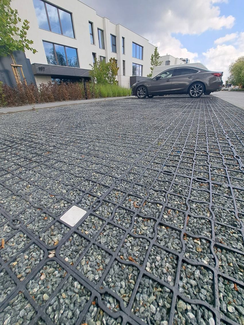 Eco R40 Pro - Set 60m2 - Rejilla de césped para pavimento de losa de césped tipo panal