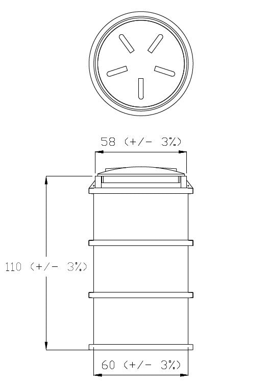 Probenahmeschächt / Kontrollschacht SP 600