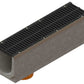 1m. set Schwerlastrinne Betonrinne DN200 26x26cm + Gussrost D400
