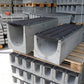 1m. set Schwerlastrinne Betonrinne DN300 36x31cm + Gussrost D400