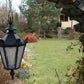 Lámpara colgante Schinkel SMALL – lámpara de hierro fundido, altura 49 cm, cabezal pequeño, negro, iluminación exterior
