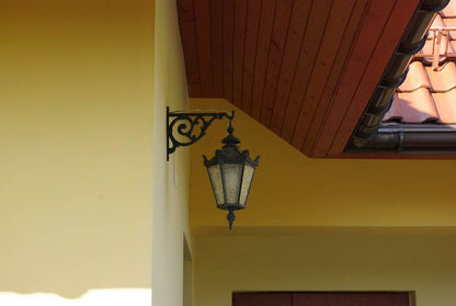 Lámpara colgante Schinkel SMALL con gancho para farol – lámpara de hierro fundido, altura 49 cm, cabezal de farol pequeño, negro, iluminación exterior