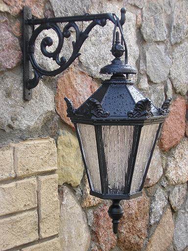 Lámpara colgante Schinkel SMALL con gancho para farol – lámpara de hierro fundido, altura 49 cm, cabezal de farol pequeño, negro, iluminación exterior