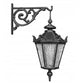 Lámpara colgante Schinkel SMALL con gancho para farol – lámpara de hierro fundido, altura 49 cm, cabezal de farol pequeño, negro, iluminación exterior