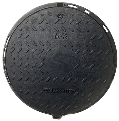 Tapa de registro B125 Fi600 Ø 708mm MK210 Fundición dúctil