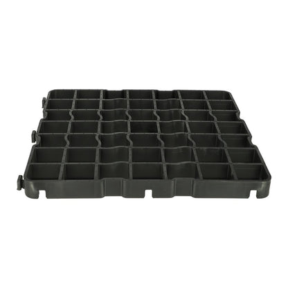 Eco R50 Pro - Set 42m2 césped rejilla pavimento losa césped panal suelo panal 650 toneladas/m2 accesible para camiones