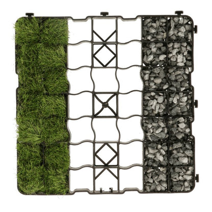 Eco R50 - Set 48m2 rejilla de césped pavimento losa césped panal suelo panal 