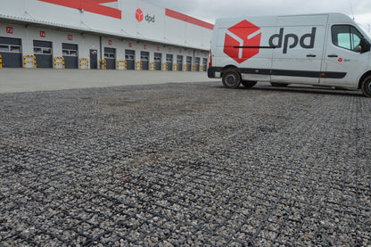 Eco R50 - Set 48m2 rejilla de césped pavimento losa césped panal suelo panal 