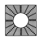 Rejilla de protección para árboles 150x150 cm ⌀ 70cm