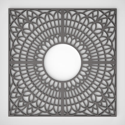 Rejilla de protección para árboles 200x200 cm ⌀ 70cm