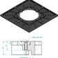 Rejilla de protección para árboles 150x150 cm ⌀ 70cm