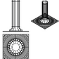 Baumschutzgitter H:150cm ⌀34cm